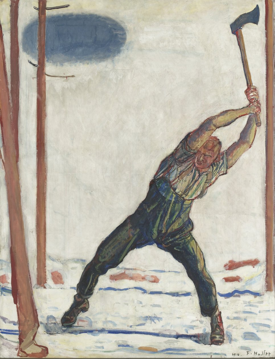 Vedhoggeren, 1910 av Ferdinand Hodler