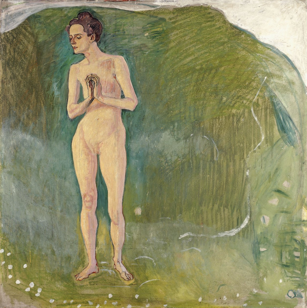 Kvinne i strømmen, 1903 av Ferdinand Hodler