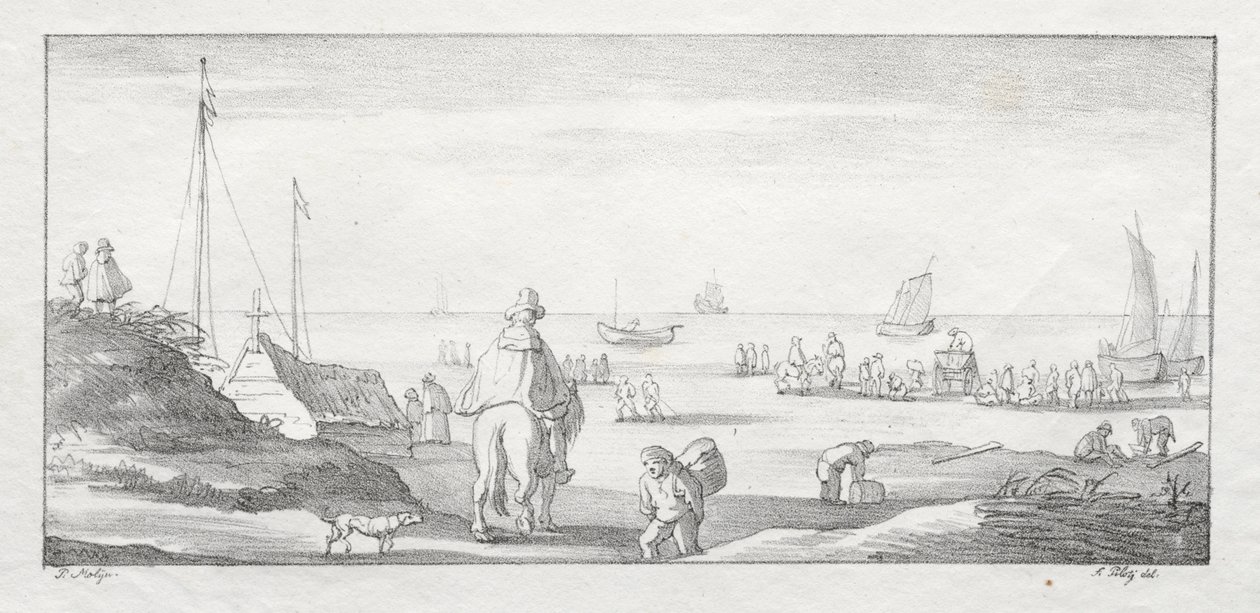 Langs en nederlandsk kyst av Ferdinand I Piloty