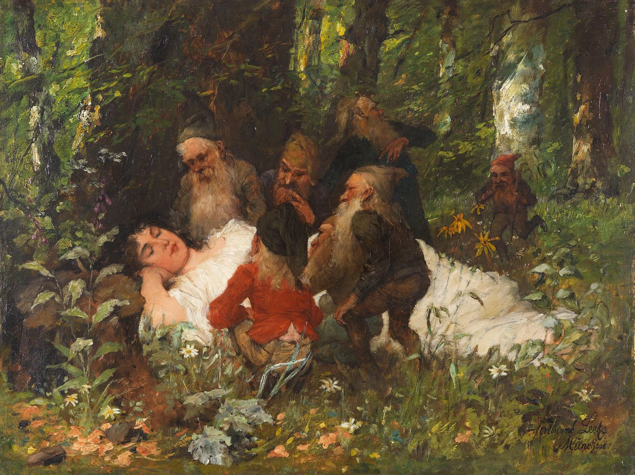 Snøhvit, ca. 1890. av Ferdinand Leeke
