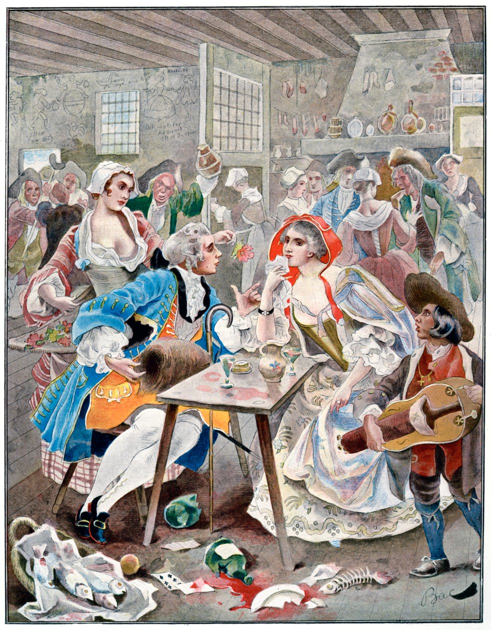 Liten Ramponneau, 1700-tallet, c1870-1950. av Ferdinand Sigismund Bac