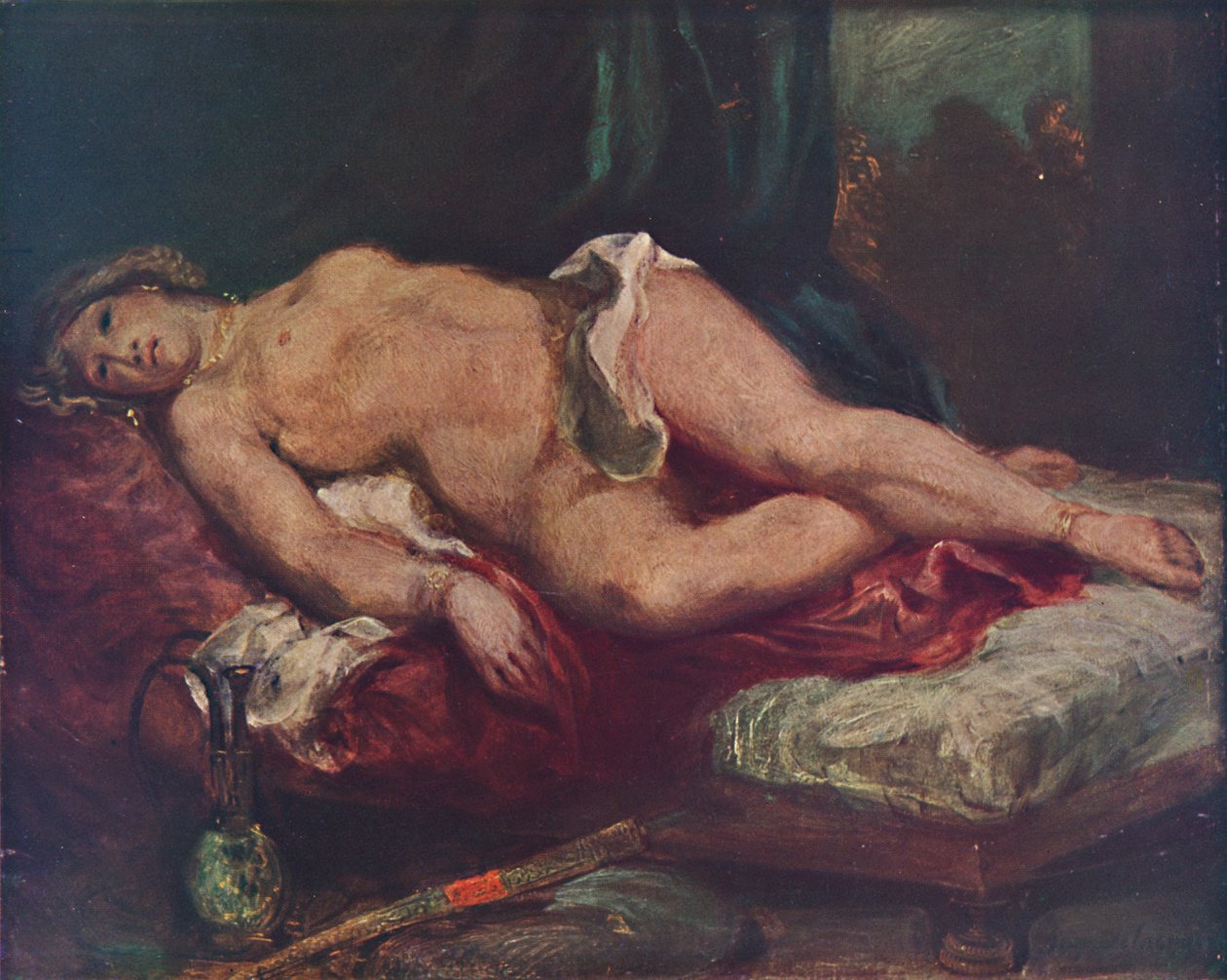 LOdalisque, 1825, 1937 av Ferdinand Victor Eugene Delacroix