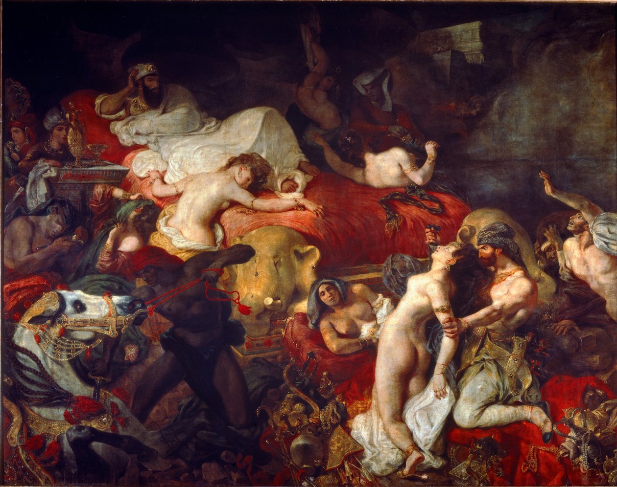 Sardanapalus død av Ferdinand Victor Eugene Delacroix