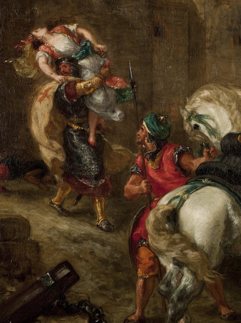 Voldtekten av Rebecca av Ferdinand Victor Eugene Delacroix