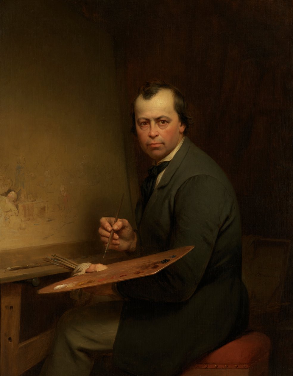 Selvportrett av Ferdinand de Braekeleer