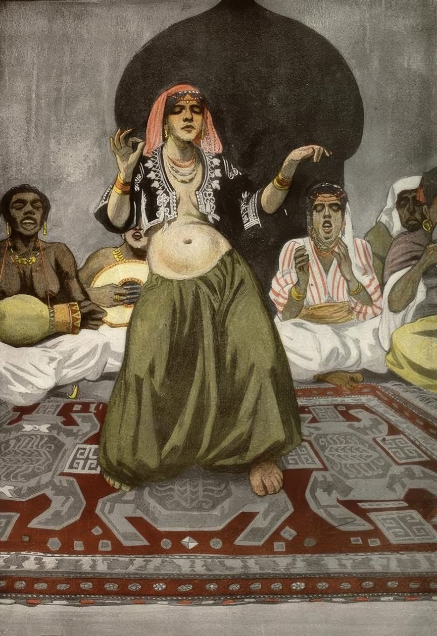Reznicek / magedans / grafikk 1906 av Ferdinand von Reznicek