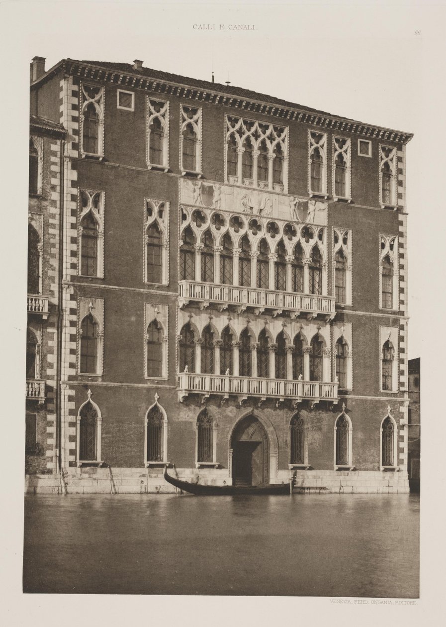 Foscari-palasset av Ferdinando Ongania