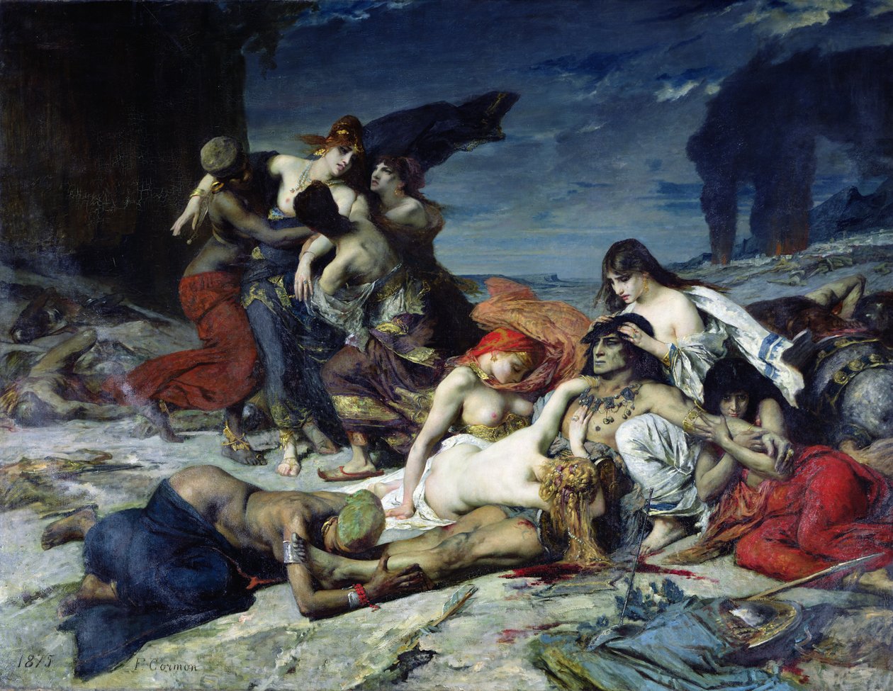 Ravanas død, 1875 av Fernand Cormon