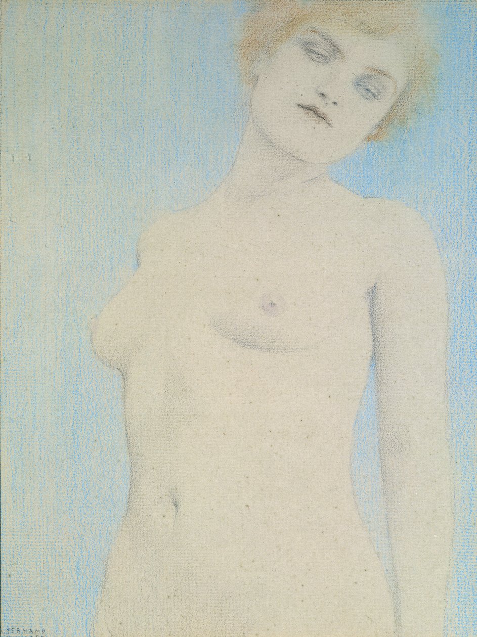 Naken kvinne av Fernand Khnopff