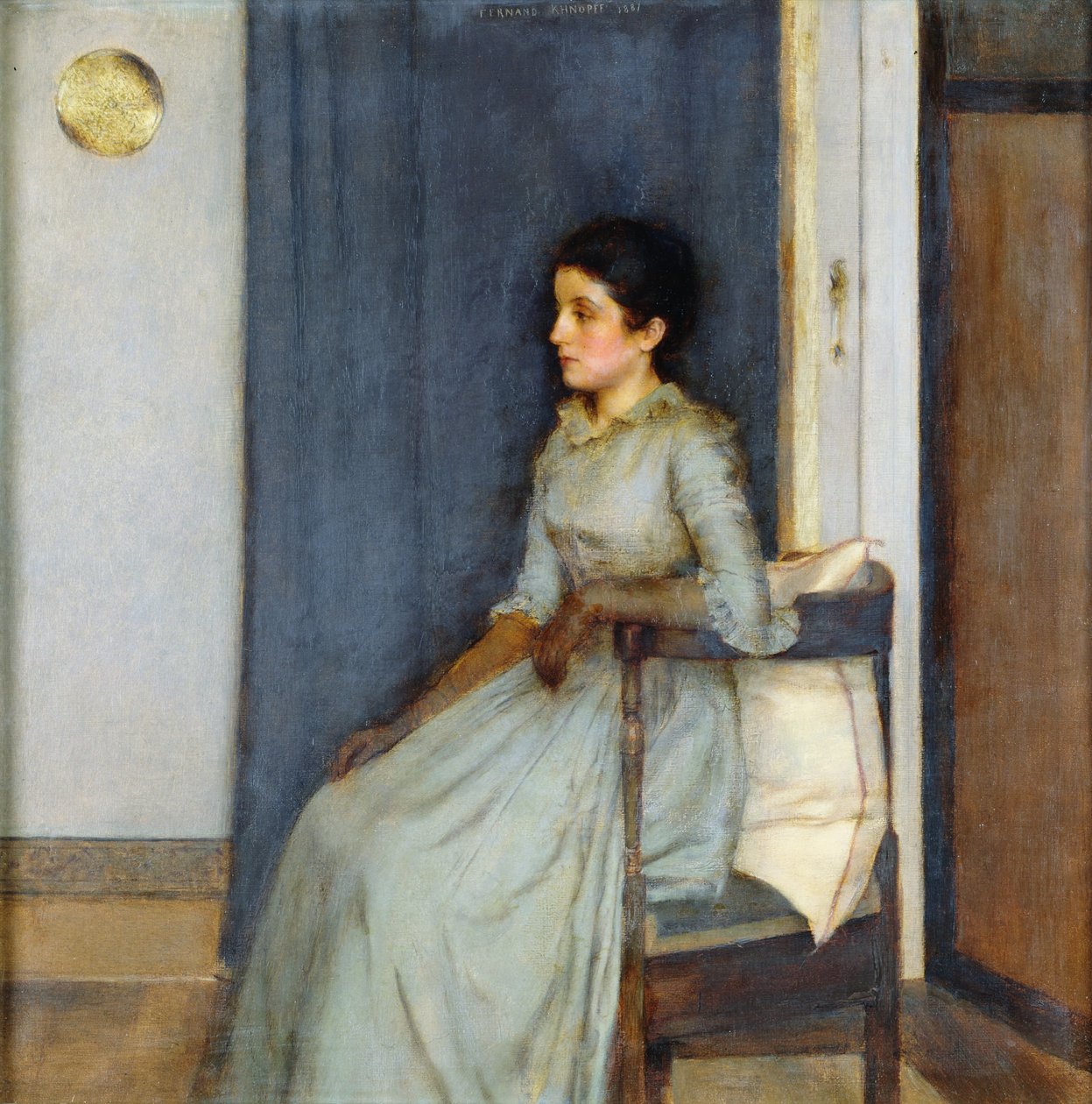 Frøken Monnom, 1887 av Fernand Khnopff