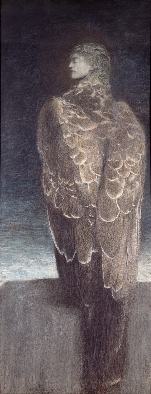 Sleeping Medusa, 1896 (pastell på papir) av Fernand Khnopff