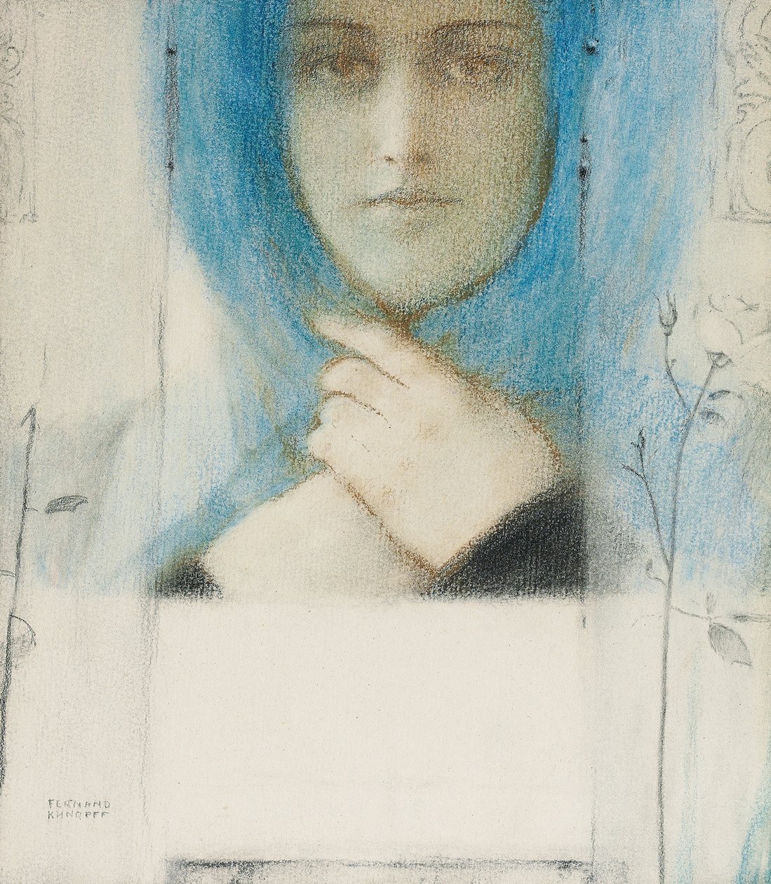 Clematis, ca. 1914 av Fernand Khnopff