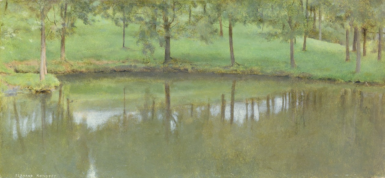 Fosset; Still Water, ca. 1894 av Fernand Khnopff
