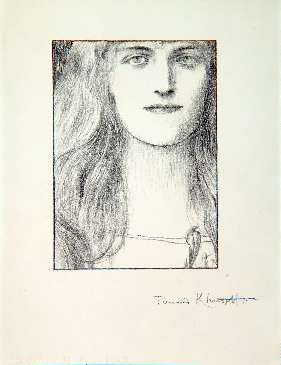 Leder for en kvinne, 1897 av Fernand Khnopff