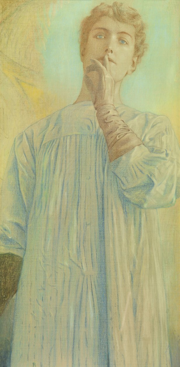 Stillhet, 1890. av Fernand Khnopff