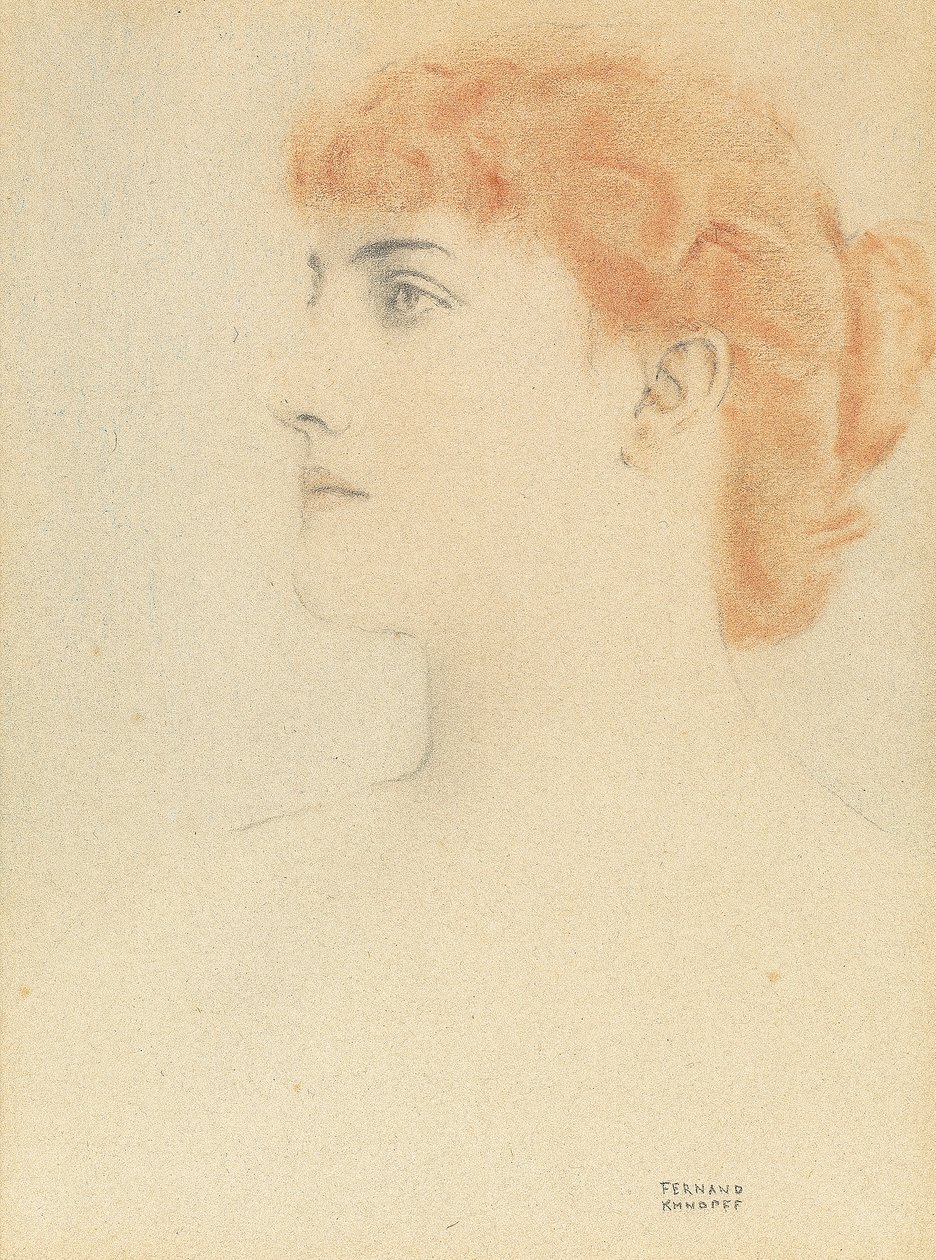 En pariser, 1916 av Fernand Khnopff