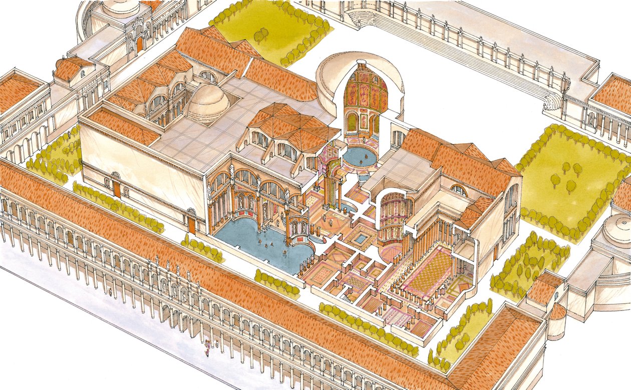 Caracalla-badene, Roma av Fernando Aznar Cenamor
