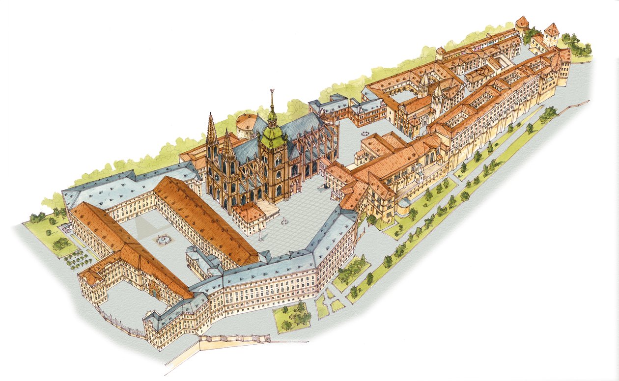 Praha slott. Praha, Tsjekkia av Fernando Aznar Cenamor