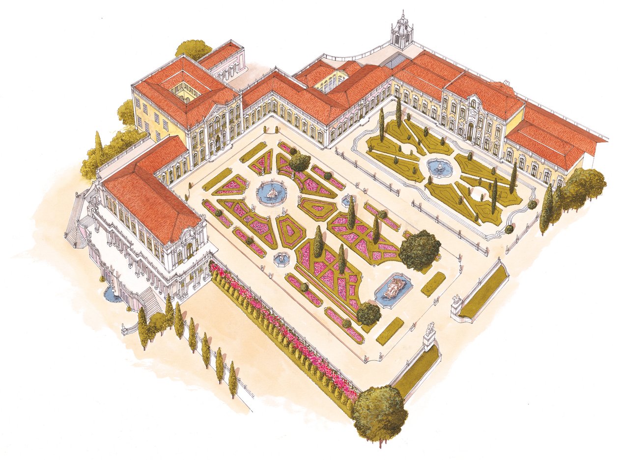 Queluz nasjonalpalass. Lisboa, Portugal av Fernando Aznar Cenamor