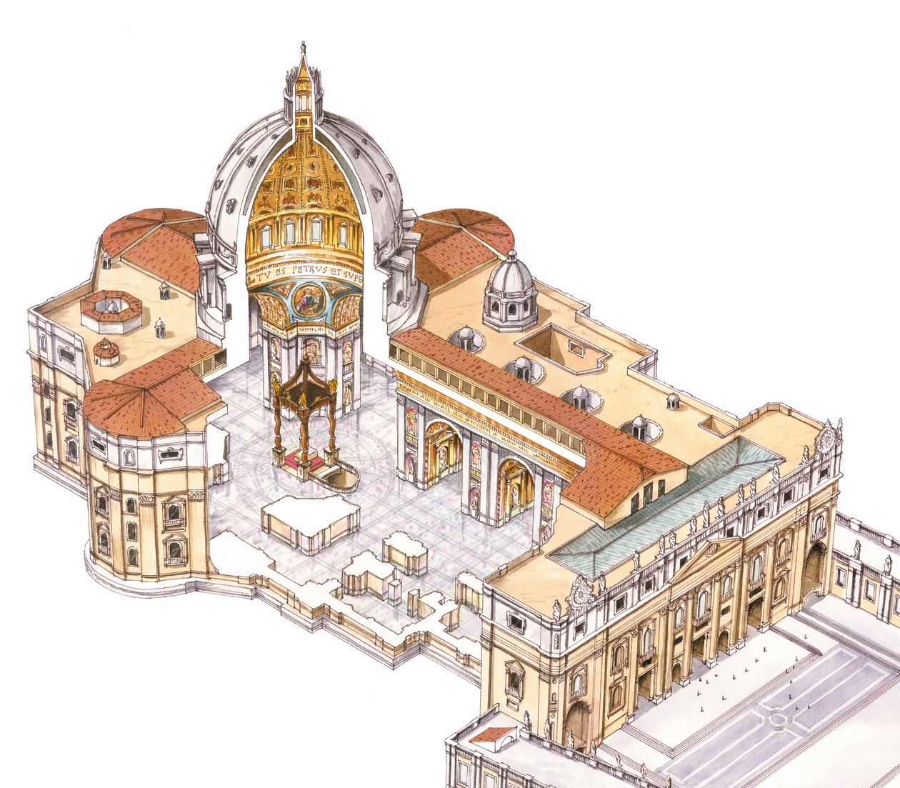 Peterskirken. Vatikanstaten, Roma. Italia av Fernando Aznar Cenamor