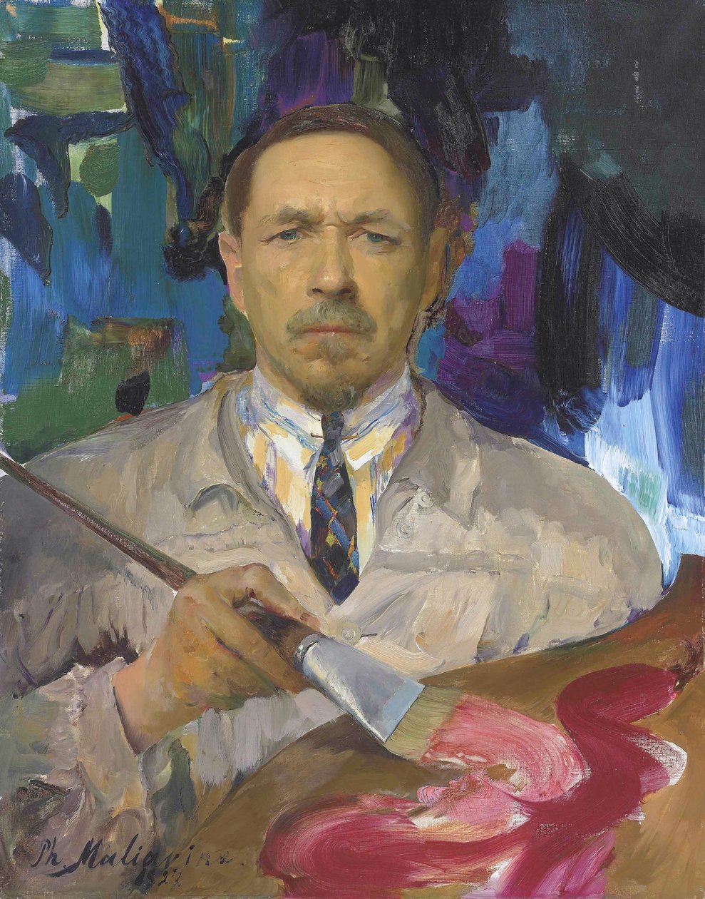 Selvportrett av Filipp Andreevich Maliavin