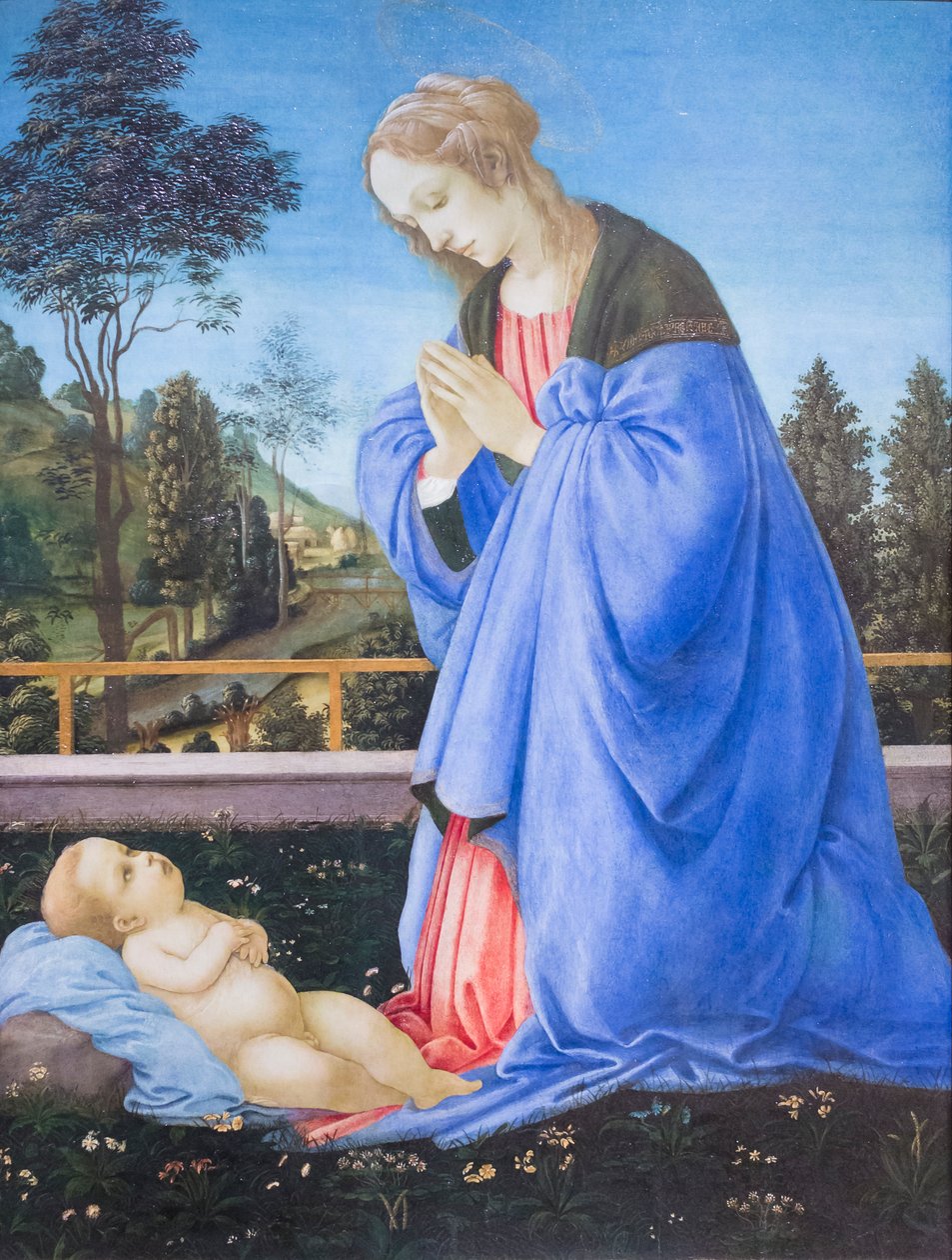 Tilbedelse av barnet av Filippino Lippi