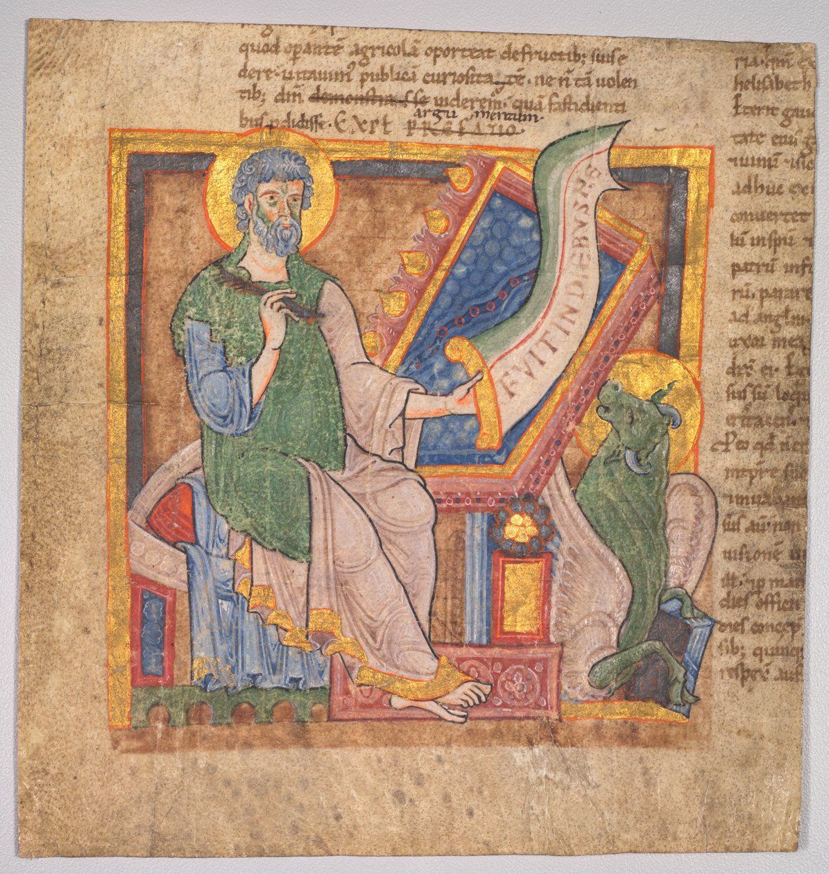 Miniatyr fra en latinsk bibel: St. Lukas av Filippino Lippi
