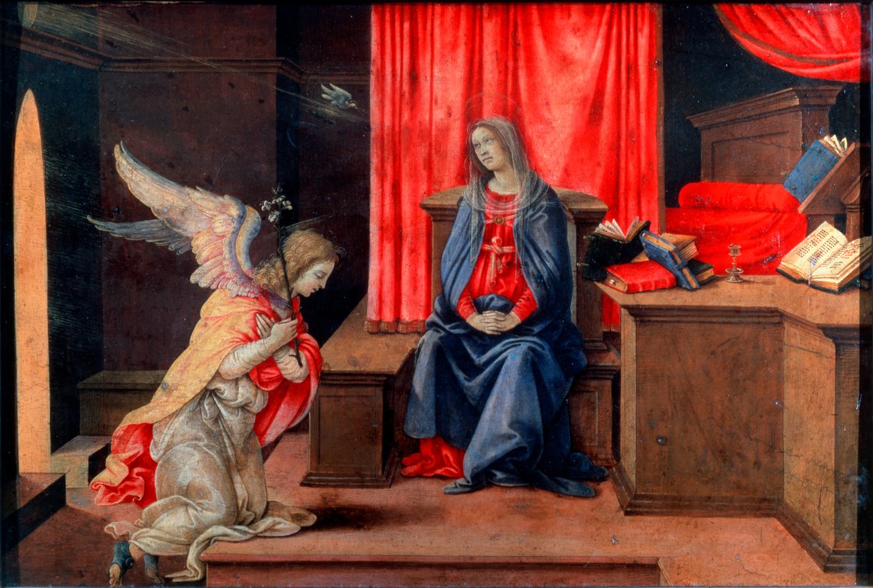Bebudelsen, tidlig på 1490-tallet av Filippino Lippi