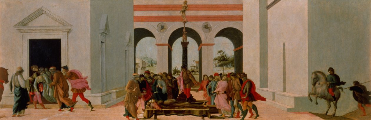 The Death of Lucretia (tempera på panel) av Filippino Lippi