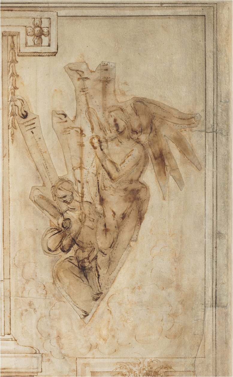 To engler som bærer fakler av Filippino Lippi
