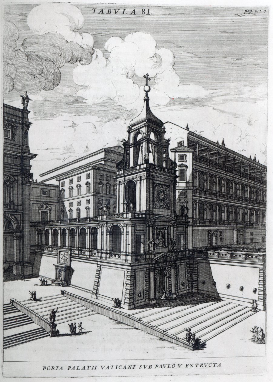 En inngangsport til Vatikanet, 1696 av Filippo Bonanni