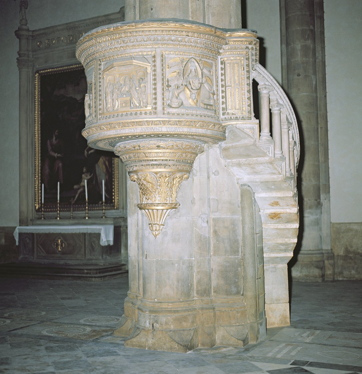 Prekestol, 1400-tallet (marmor og forgylt) av Filippo Brunelleschi