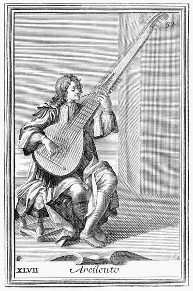 Arcileuto, plate XLVII fra Armonica Cabinet, 1722 av Filippo Bonanni