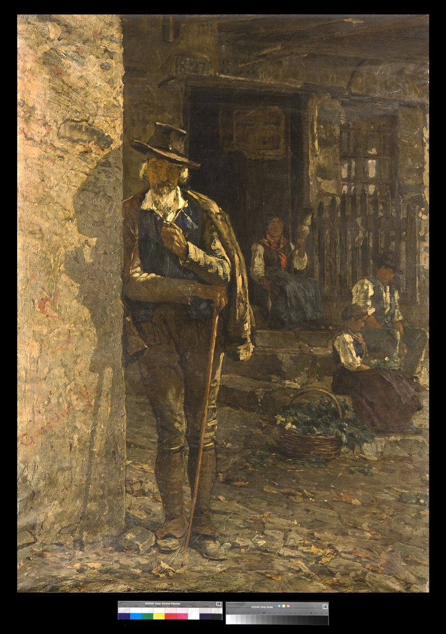 Bondefamilie i Veneto-regionen, 1885 av Filippo Carcano