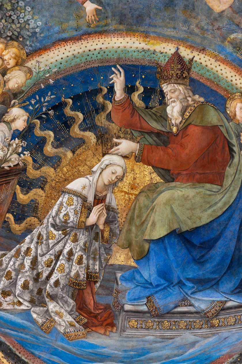 Kroning av Maria, detalj av Filippo Lippi
