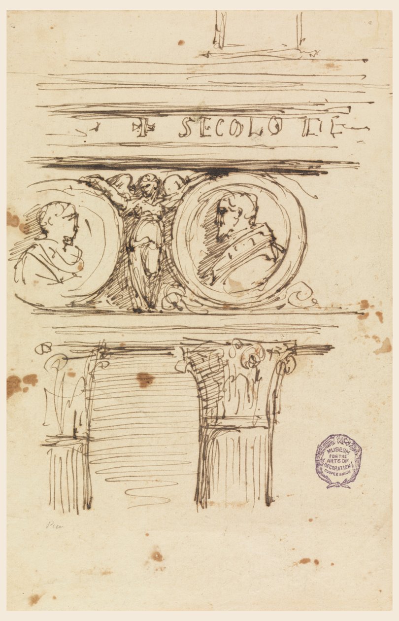 Design for en Entabulatur av Filippo Marchionni