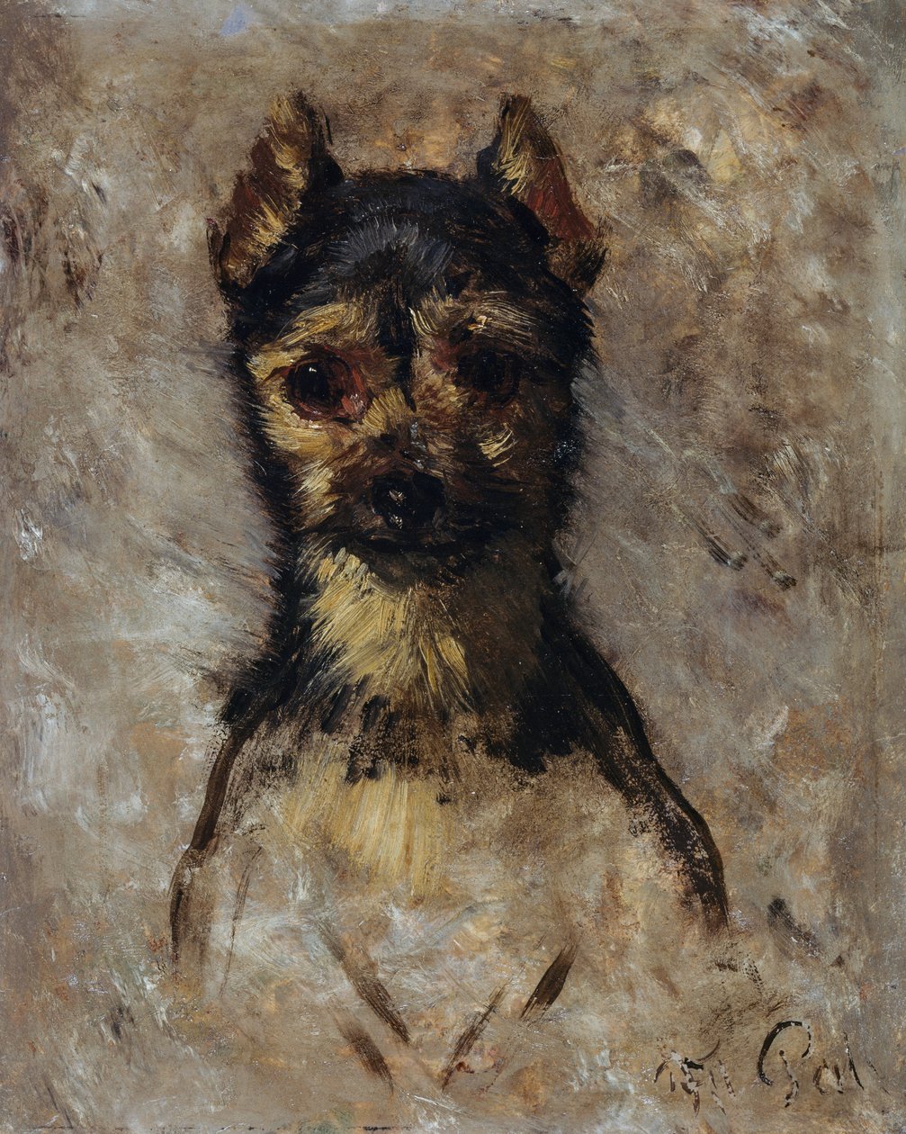 Hundens hode av Filippo Palizzi