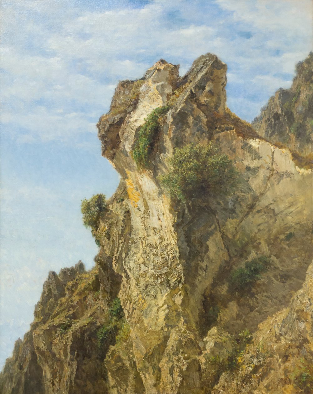 En kystklippe i Amalfi av Filippo Palizzi