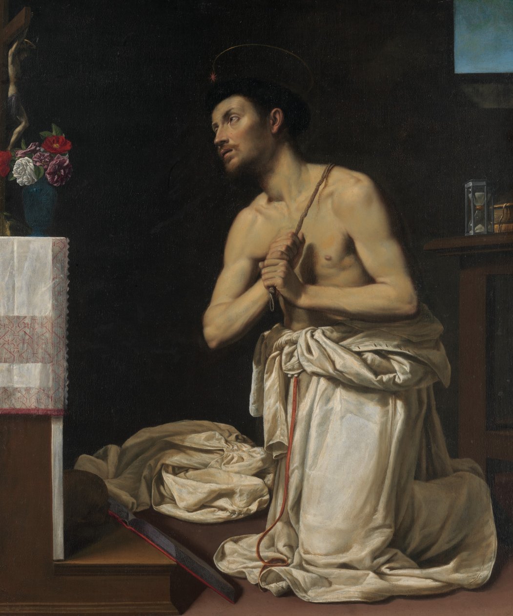 Saint Dominic in Penitence, ca. 1607. av Filippo Tarchiani