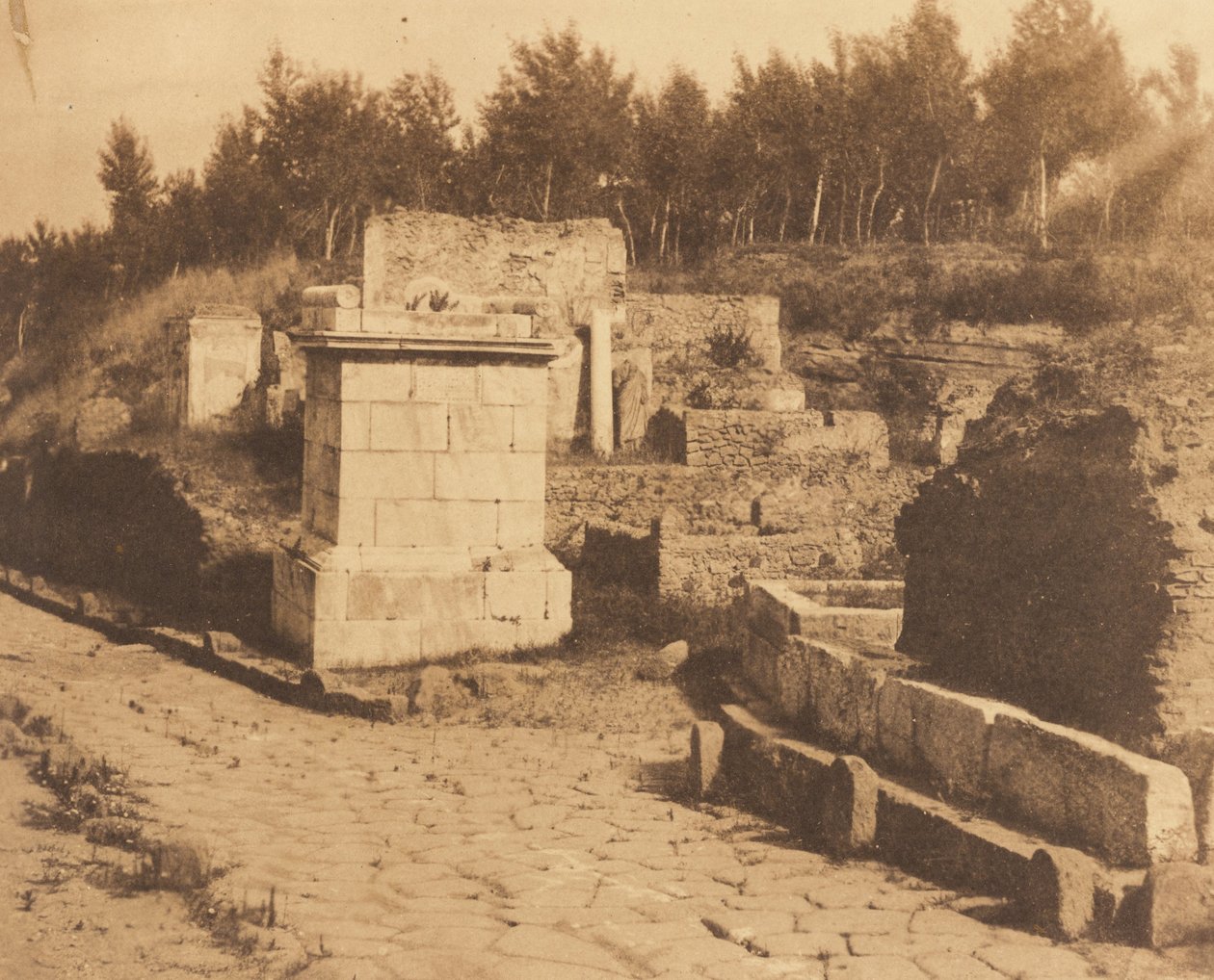 (Street of Tombs, Pompeii) av Firmin Eugène Le Dien