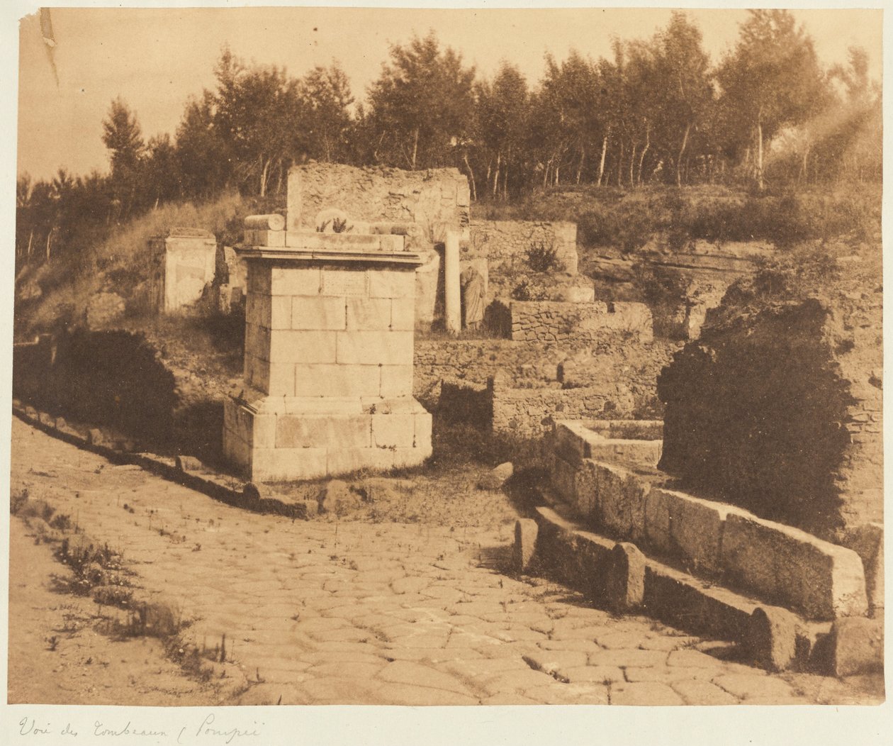 Street of Tombs, Pompeii av Firmin Eugène Le Dien