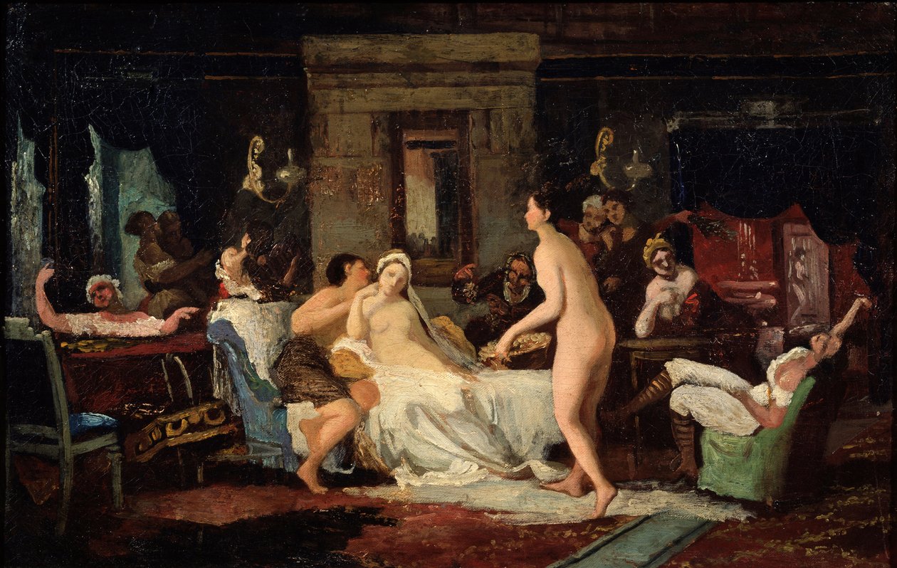 Bryllupsaften i et bad, 1885 av Firs Sergeevich Zhuravlev
