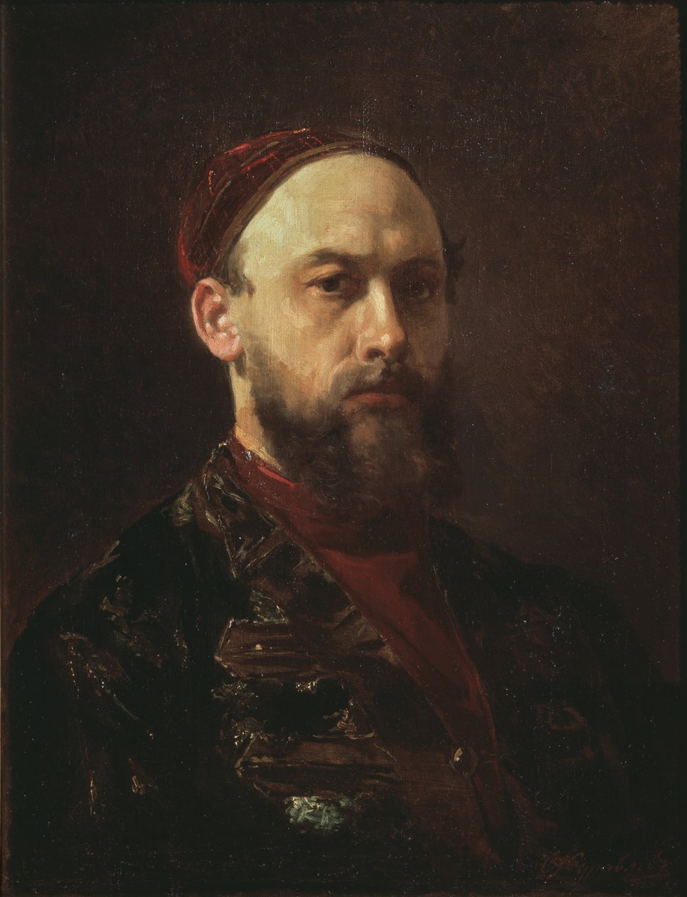 Selvportrett av Firs Sergeevich Zhuravlev