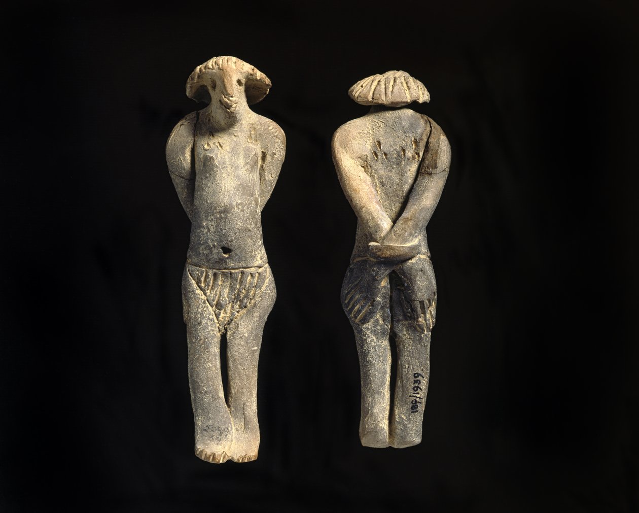 Eksekrasjonsfigur, Middle Kingdom (leire) av First Intermediate Period Egyptian