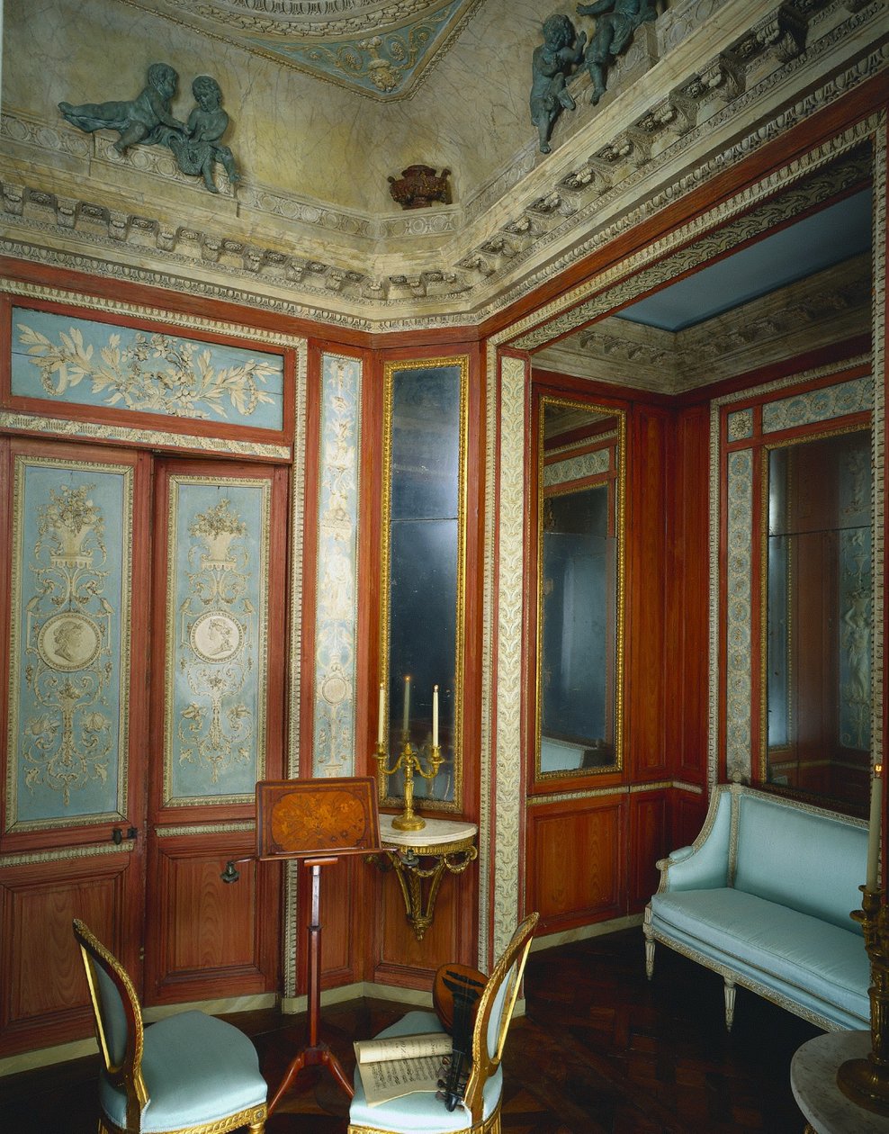 Boudoir fra Hotel dHocqueville, Rouen, ca. 1785. av Fixon Firm