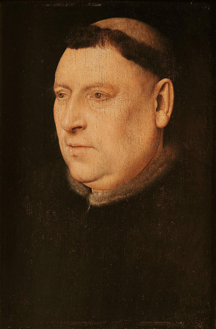 Portrett av en munk av Flemish School