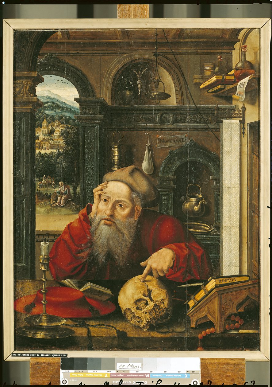 St. Hieronymus i sin studie av Flemish School