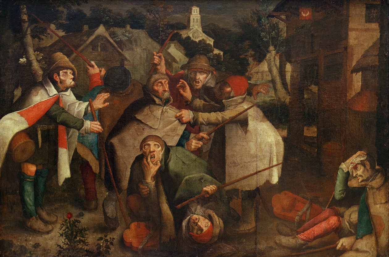 De blindes kamp, 1643 av Flemish School