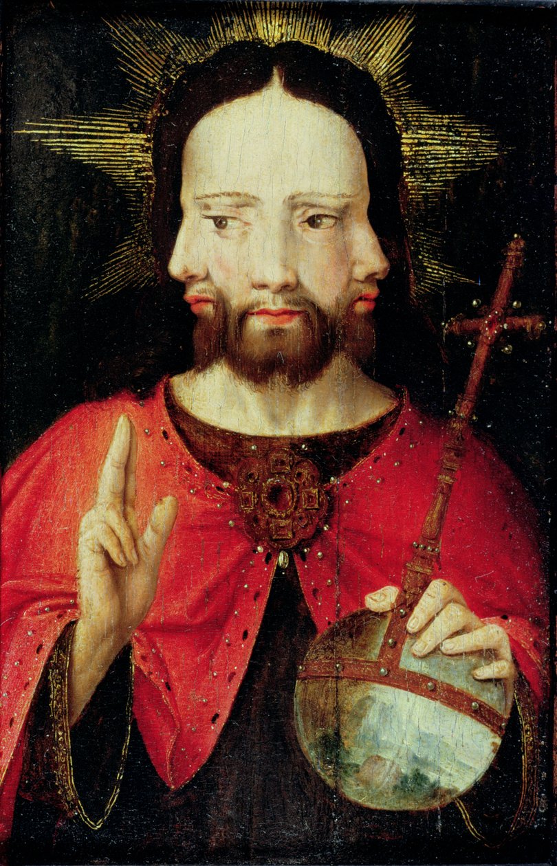 Trinitarisk Kristus, ca. 1500 av Flemish School