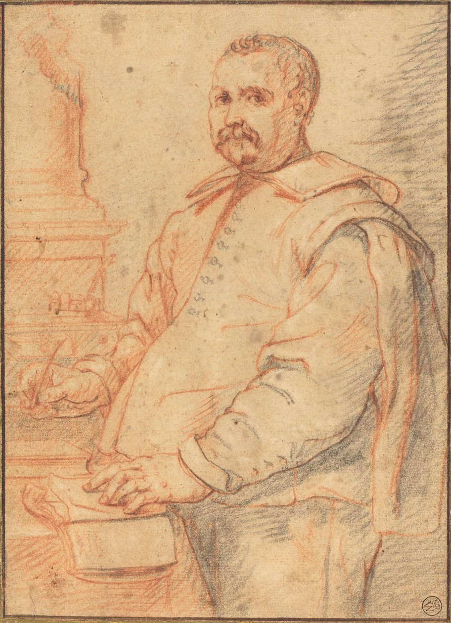 En lærd skrift av Flemish 17th Century
